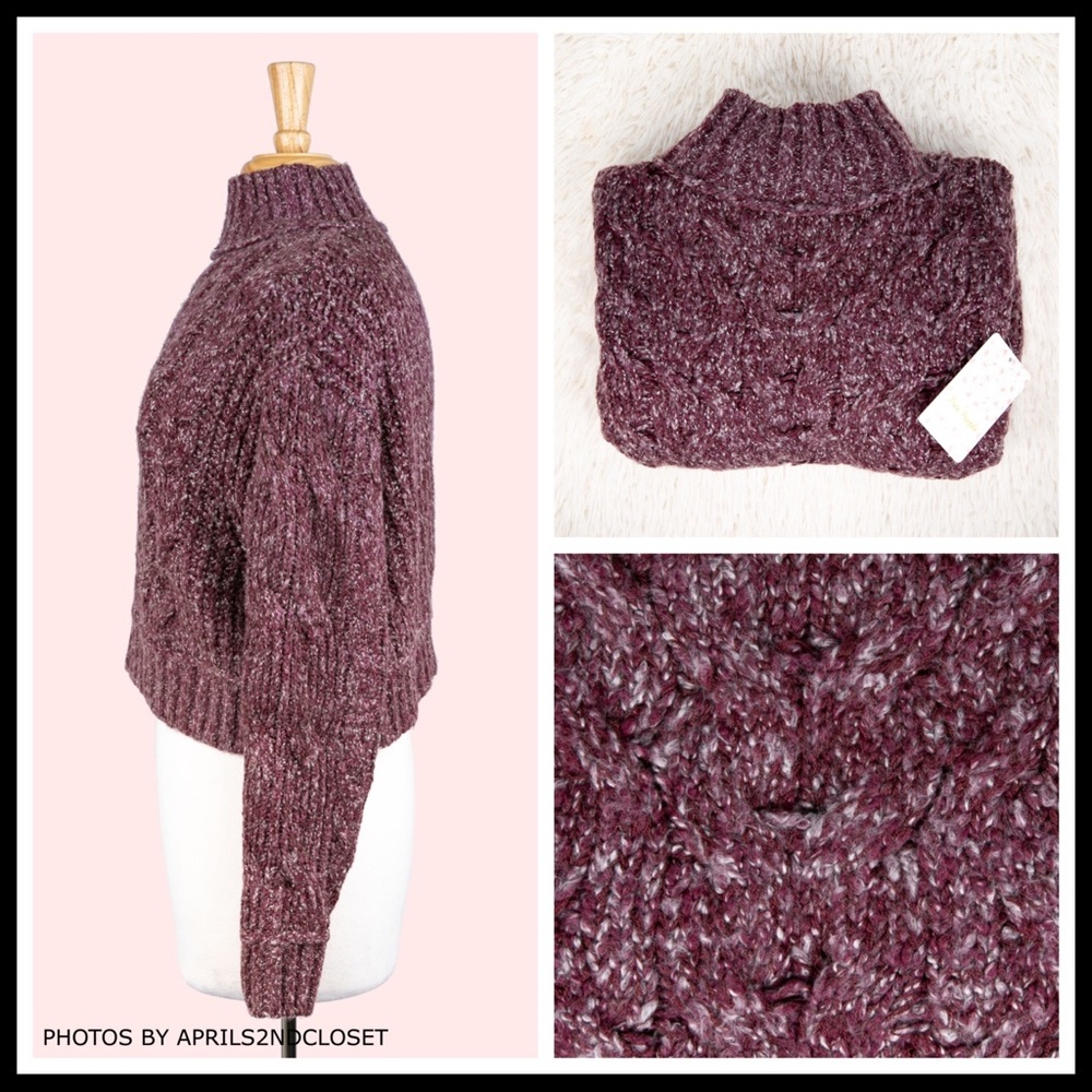 FREE PEOPLE BOHO PULLOVER CHUNKY KNIT SWEATER A2C - Picture 5 of 16